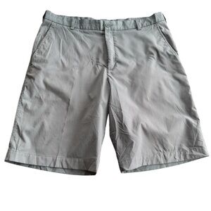 Nike Golf Mens Sz 36 Gray Stripe Golf Shorts Tour Performance Dri Fit Polyester